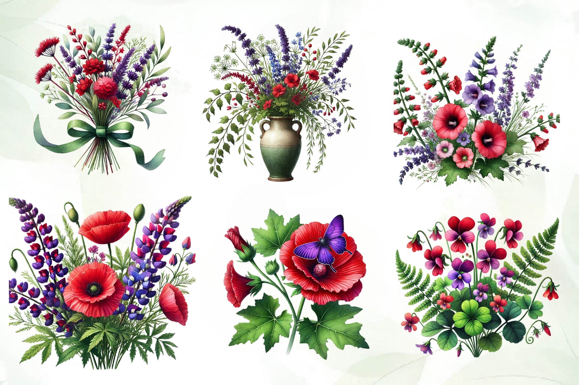 Wildflowers Clipart Bundle - CraftNest - Digital Crafting and Art