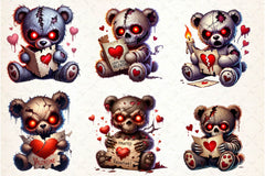 Haunted Teddy Bear Clipart Bundle - CraftNest - Digital Crafting and Art