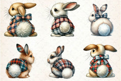 Bunny Back View Clipart Bundle - CraftNest - Digital Crafting and Art