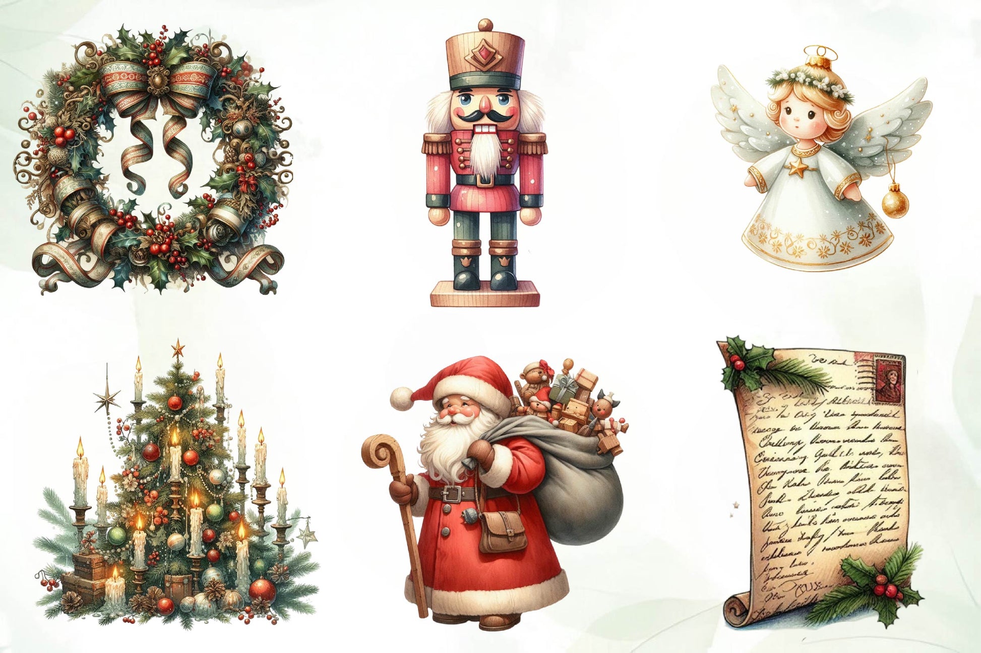 Good Old Christmas Clipart Bundle - CraftNest - Digital Crafting and Art