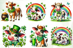 St Patrick S Cow Clipart Bundle - CraftNest - Digital Crafting and Art