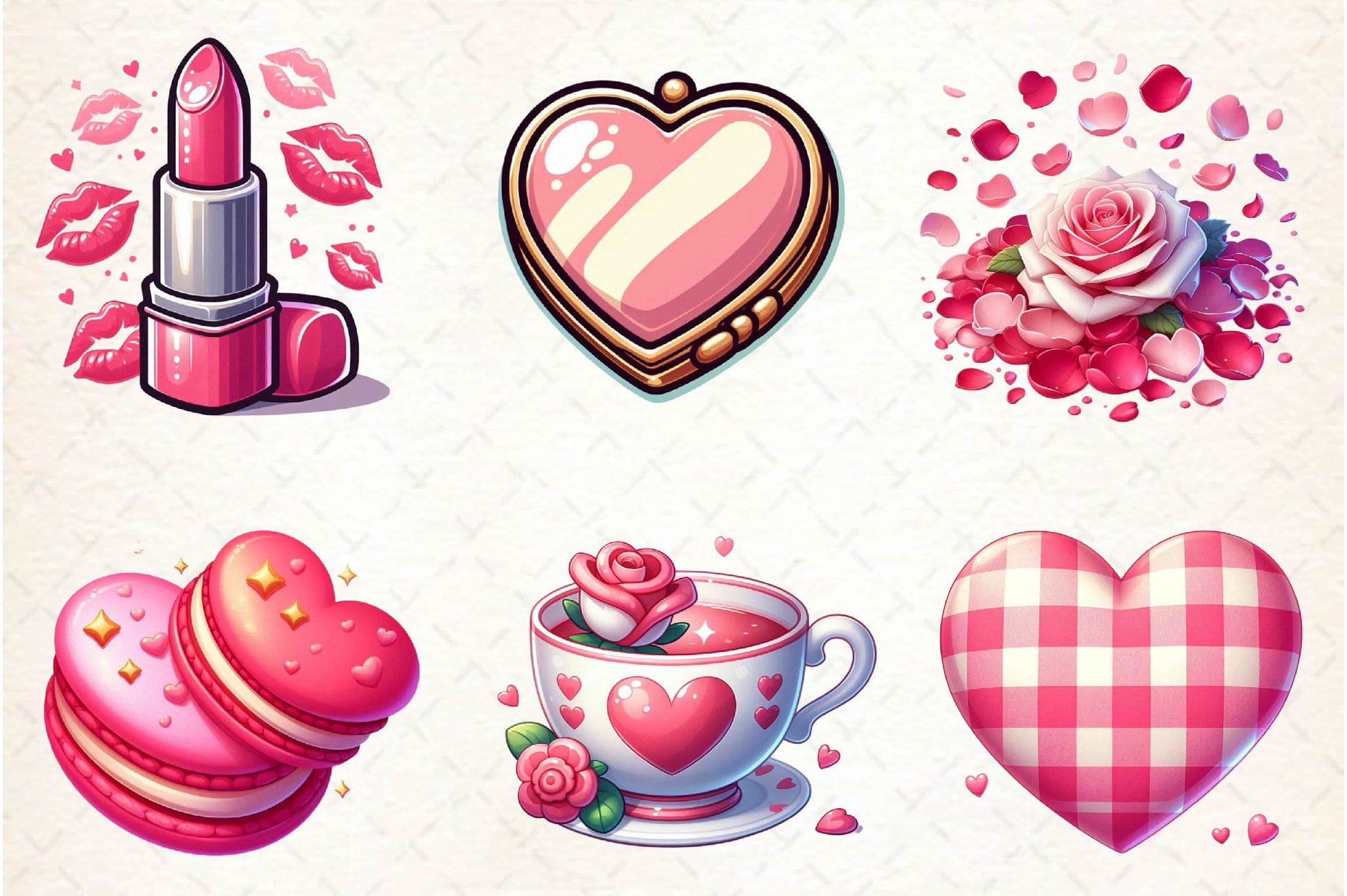 Coquette Valentine Clipart Bundle-1 - CraftNest - Digital Crafting and Art