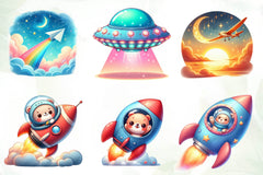 Cute Air Transport Clipart Bundle - CraftNest - Digital Crafting and Art