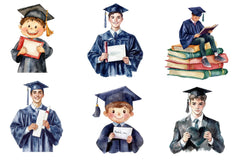 Graduation Senior Boy Graduation Day Clipart Bundle - CraftNest - Digital Crafting and Art