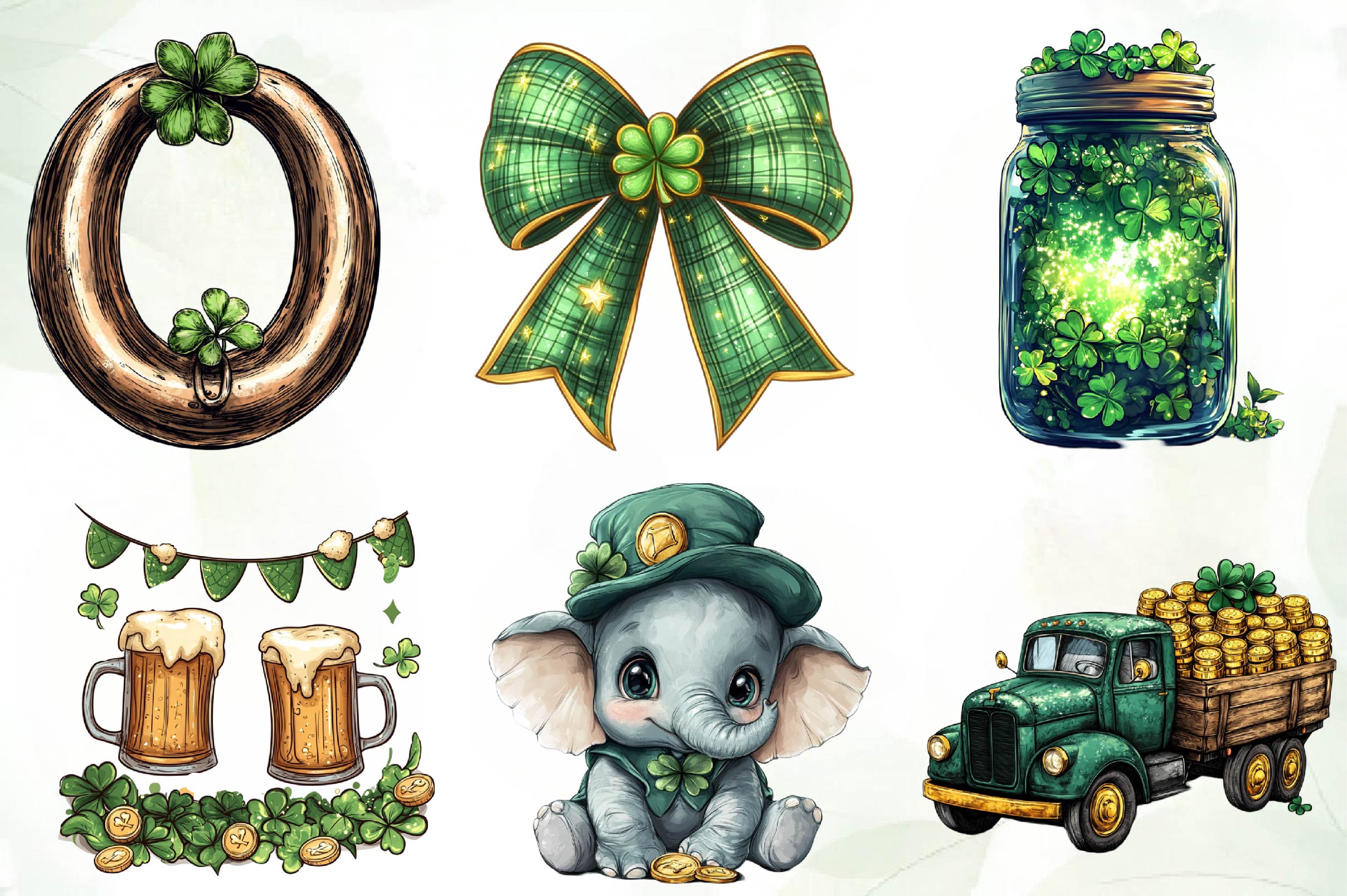 St Patricks Day Clipart Bundle 2 - CraftNest - Digital Crafting and Art