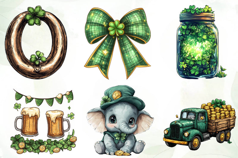 St Patricks Day Clipart Bundle 2 - CraftNest - Digital Crafting and Art