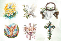 Antique Religious Easter Clipart Bundle - CraftNest - Digital Crafting and Art