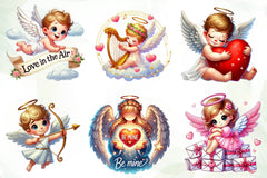 Valentines Angel Clipart Bundle - CraftNest - Digital Crafting and Art