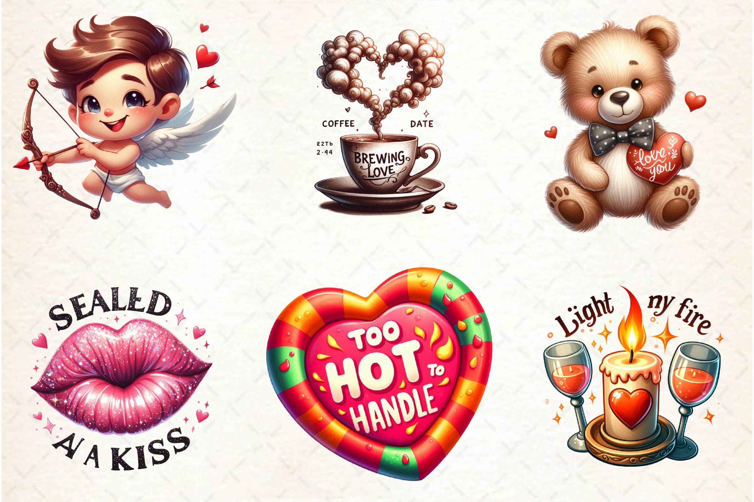 Funny Sexy Valentine Clipart Bundle - CraftNest - Digital Crafting and Art