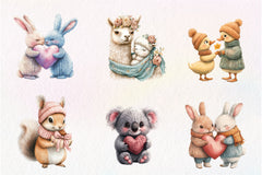 Kawaii Knitted Animals Mother's Day Clipart Bundle - CraftNest - Digital Crafting and Art