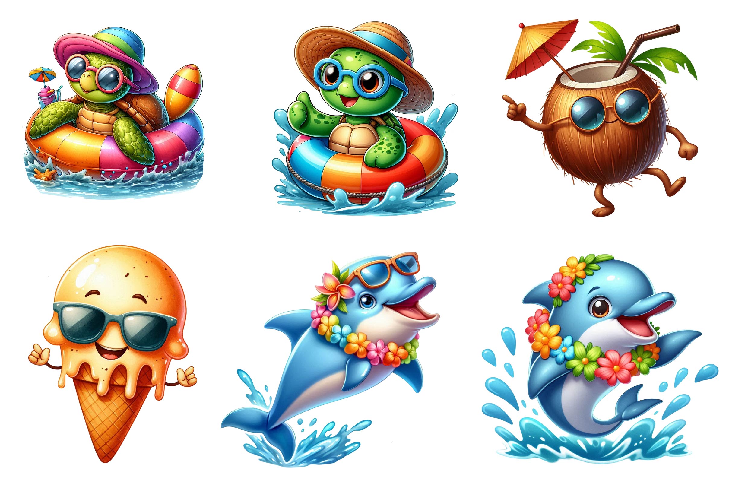 Funny Summer Day Clipart Bundle - CraftNest - Digital Crafting and Art