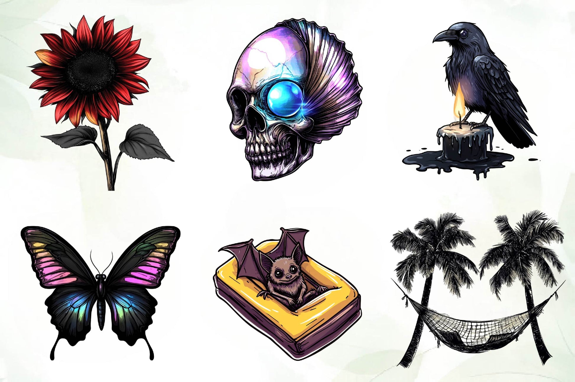 Gothic Summer Clipart Bundle 2 - CraftNest - Digital Crafting and Art