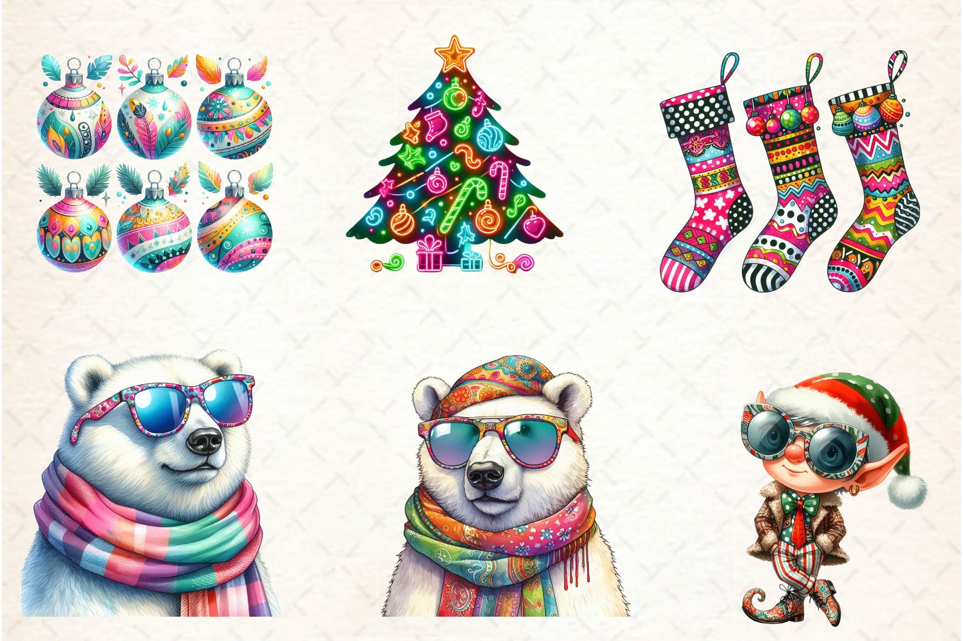 Funky Christmas Clipart Bundle - CraftNest - Digital Crafting and Art