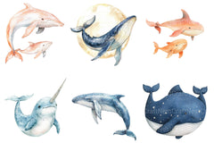 Whale Clipart - CraftNest - Digital Crafting and Art
