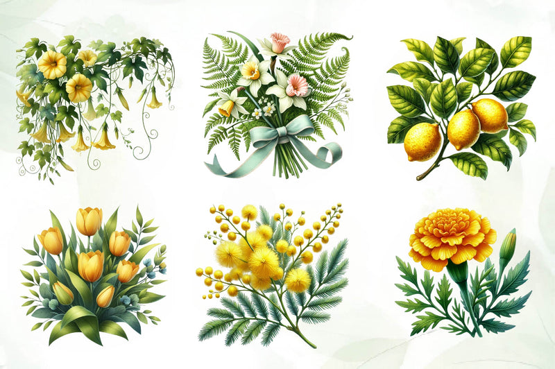 Blossom Spring Clipart Bundle 1 - CraftNest - Digital Crafting and Art