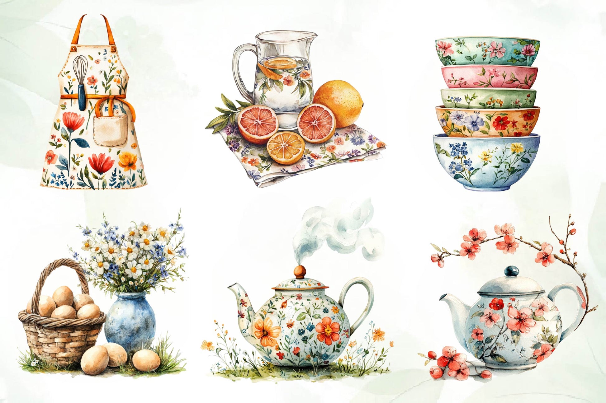 Spring Cooking Clipart Bundle - CraftNest - Digital Crafting and Art