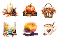 Serene Autumn Day Clipart Bundle - CraftNest - Digital Crafting and Art