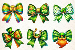 St Patricks Day Bow Clipart Bundle 1 - CraftNest - Digital Crafting and Art