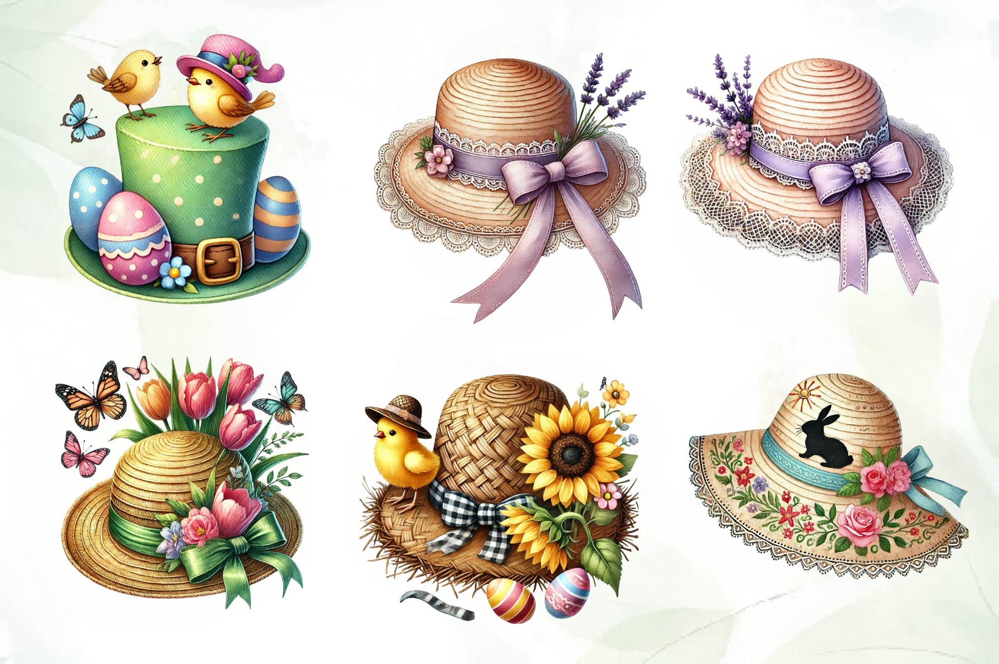 Easter Hat Clipart Bundle - CraftNest - Digital Crafting and Art