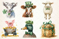 St Patrick's Day Farm Clipart Bundle - CraftNest - Digital Crafting and Art