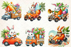 Easter Carrot Car Clipart Bundle - CraftNest - Digital Crafting and Art