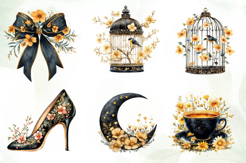 Glamorous Spring Clipart Bundle - CraftNest - Digital Crafting and Art