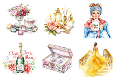 Glamorous Mothers Day Clipart Bundle - CraftNest - Digital Crafting and Art