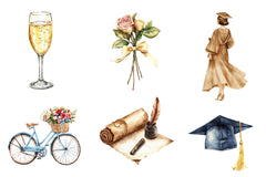 Vintage Graduation Clipart Bundle - CraftNest - Digital Crafting and Art