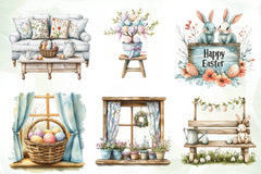 Easter Home Clipart Bundle - CraftNest - Digital Crafting and Art