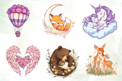 Whimsical Mothers Day Art Set Clipart Bundle - CraftNest - Digital Crafting and Art