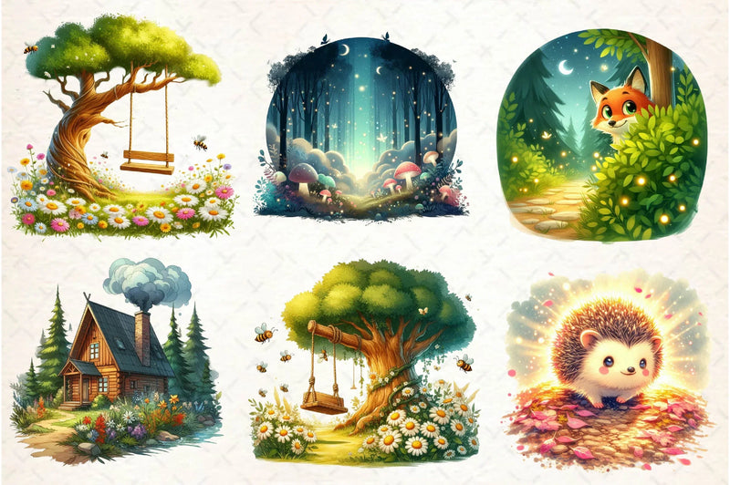 Summer Nature Walk Clipart Bundle 1 - CraftNest - Digital Crafting and Art