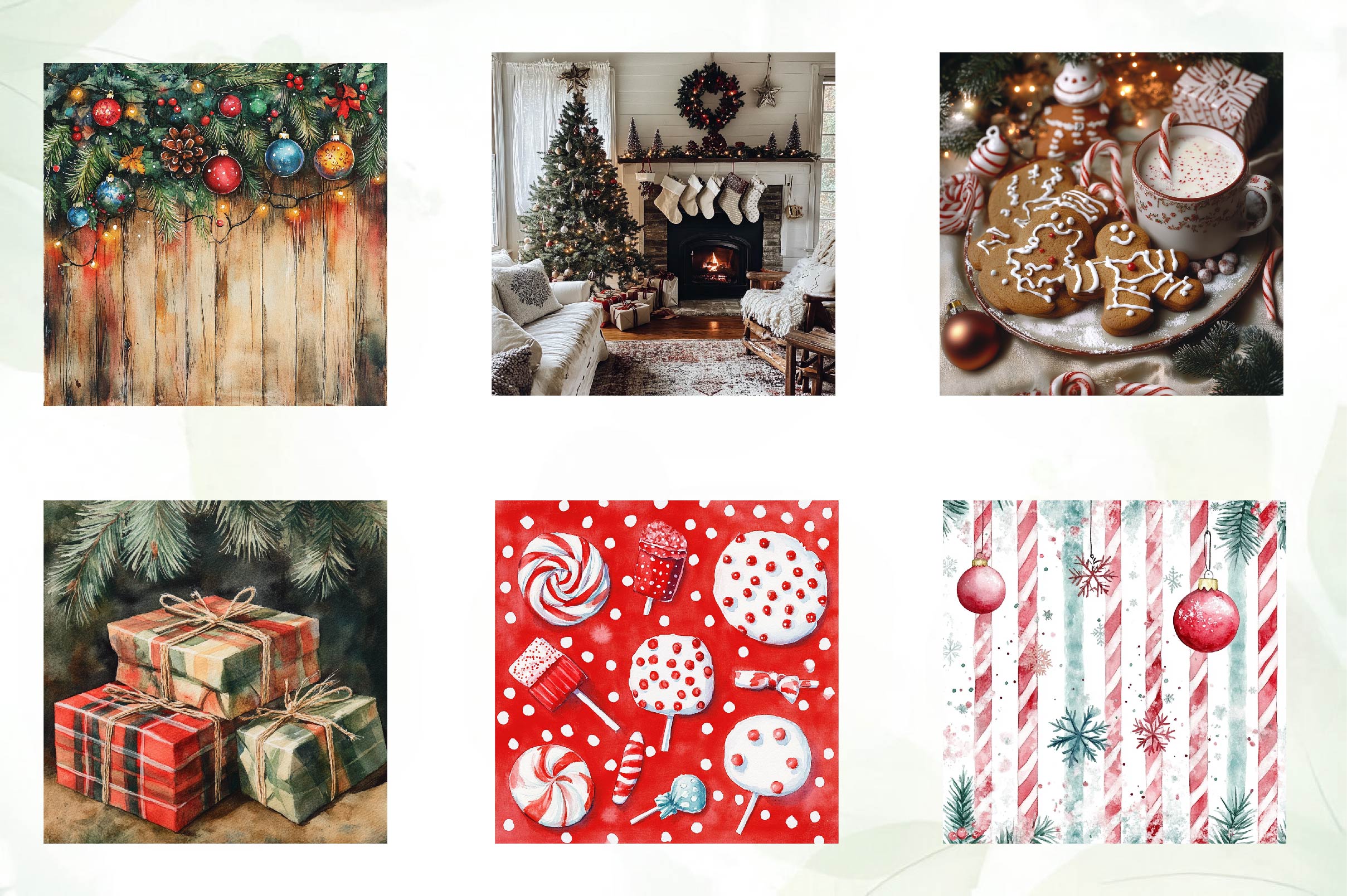 Background Christmas Clipart Bundle - CraftNest - Digital Crafting and Art