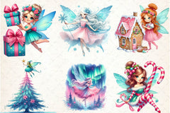 Christmas Winter Fairy Clipart Bundle - CraftNest - Digital Crafting and Art