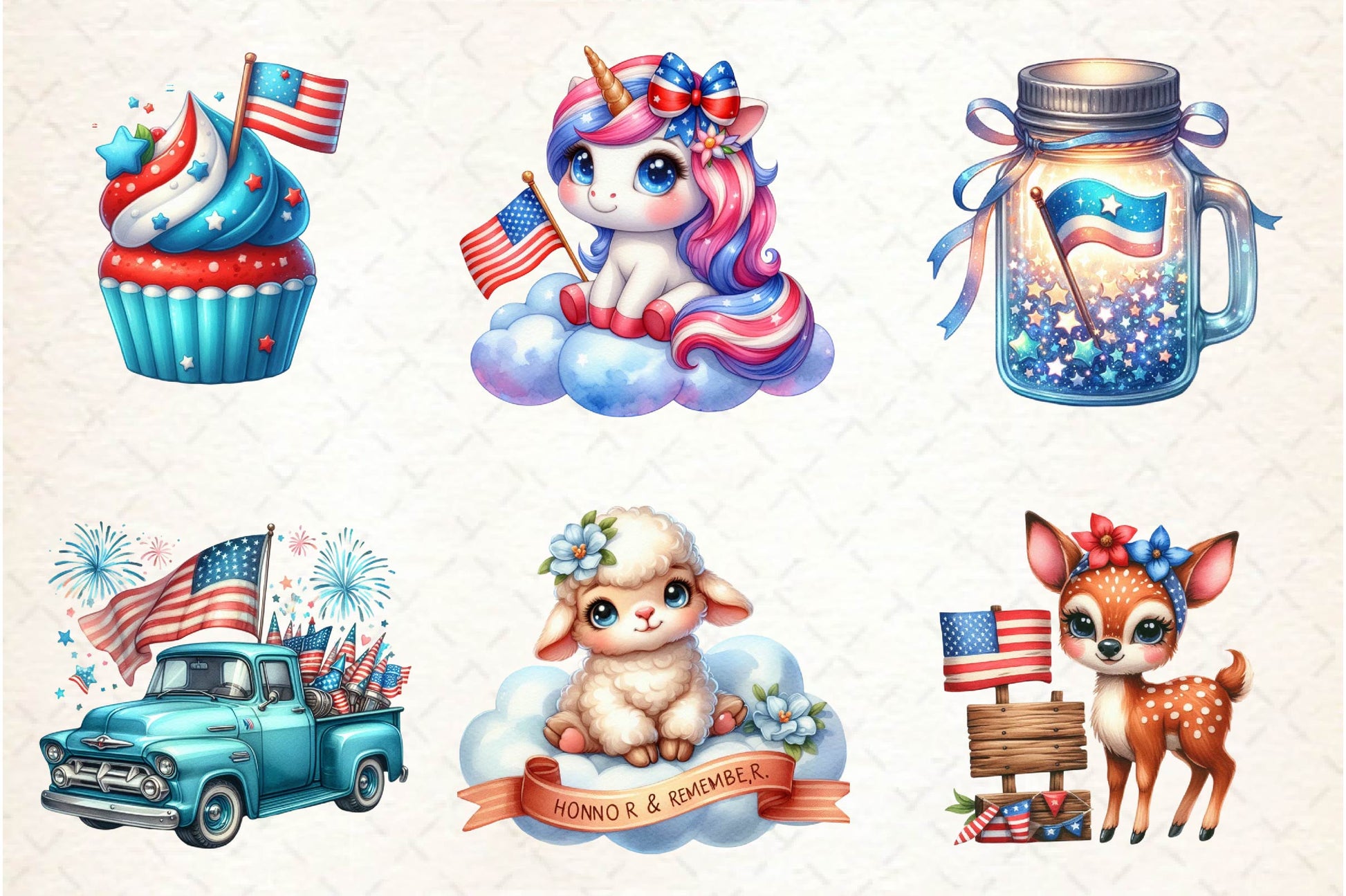 Memorial Day Clipart Bundle - CraftNest - Digital Crafting and Art