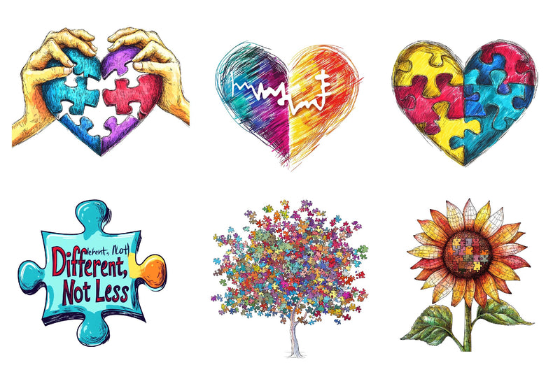 Autism Awareness Puzzle Clipart Bundle - CraftNest - Digital Crafting and Art