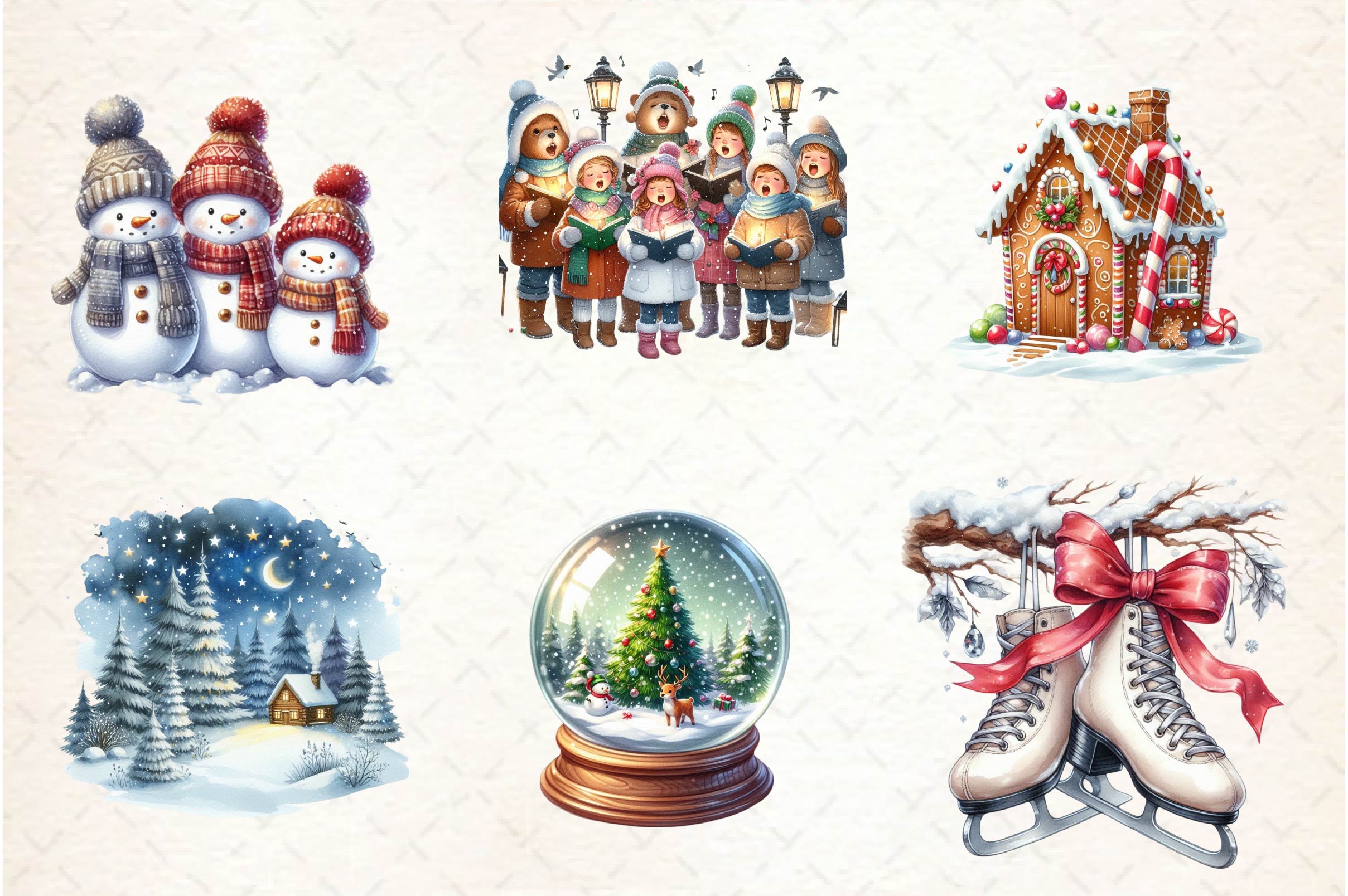 Winter Holiday Clipart Bundle 1 - CraftNest - Digital Crafting and Art