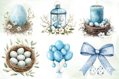 Neutral White Easter Clipart Bundle - CraftNest - Digital Crafting and Art