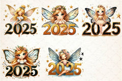 New Year Fairy Girls Clipart Bundle - CraftNest - Digital Crafting and Art