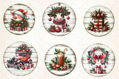 Vintage Christmas Ornaments Clipart Bundle - CraftNest - Digital Crafting and Art