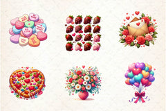 Sweet Valentine Clipart Bundle - CraftNest - Digital Crafting and Art