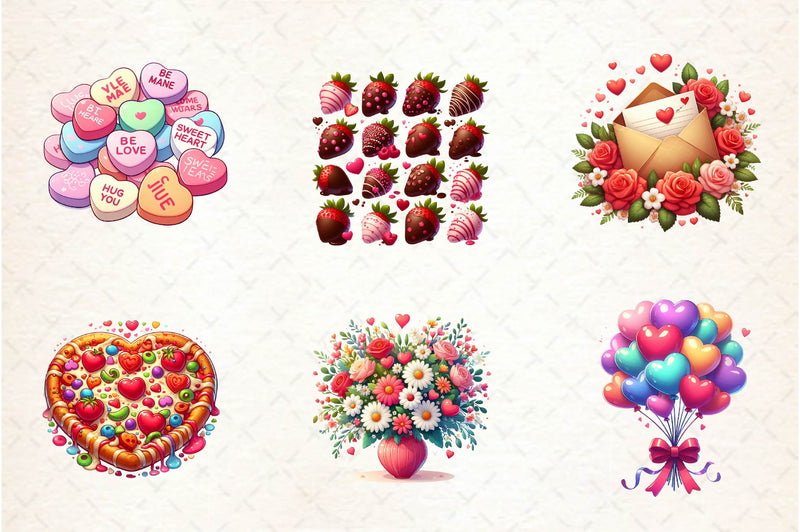 Sweet Valentine Clipart Bundle - CraftNest - Digital Crafting and Art