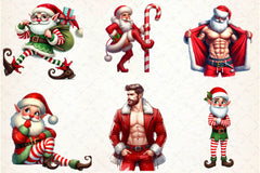Funny Santa Claus Christmas Clipart Bundle 1 - CraftNest - Digital Crafting and Art