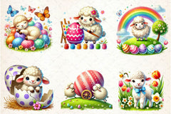 Easter Sheep Clipart Bundle 2 - CraftNest - Digital Crafting and Art