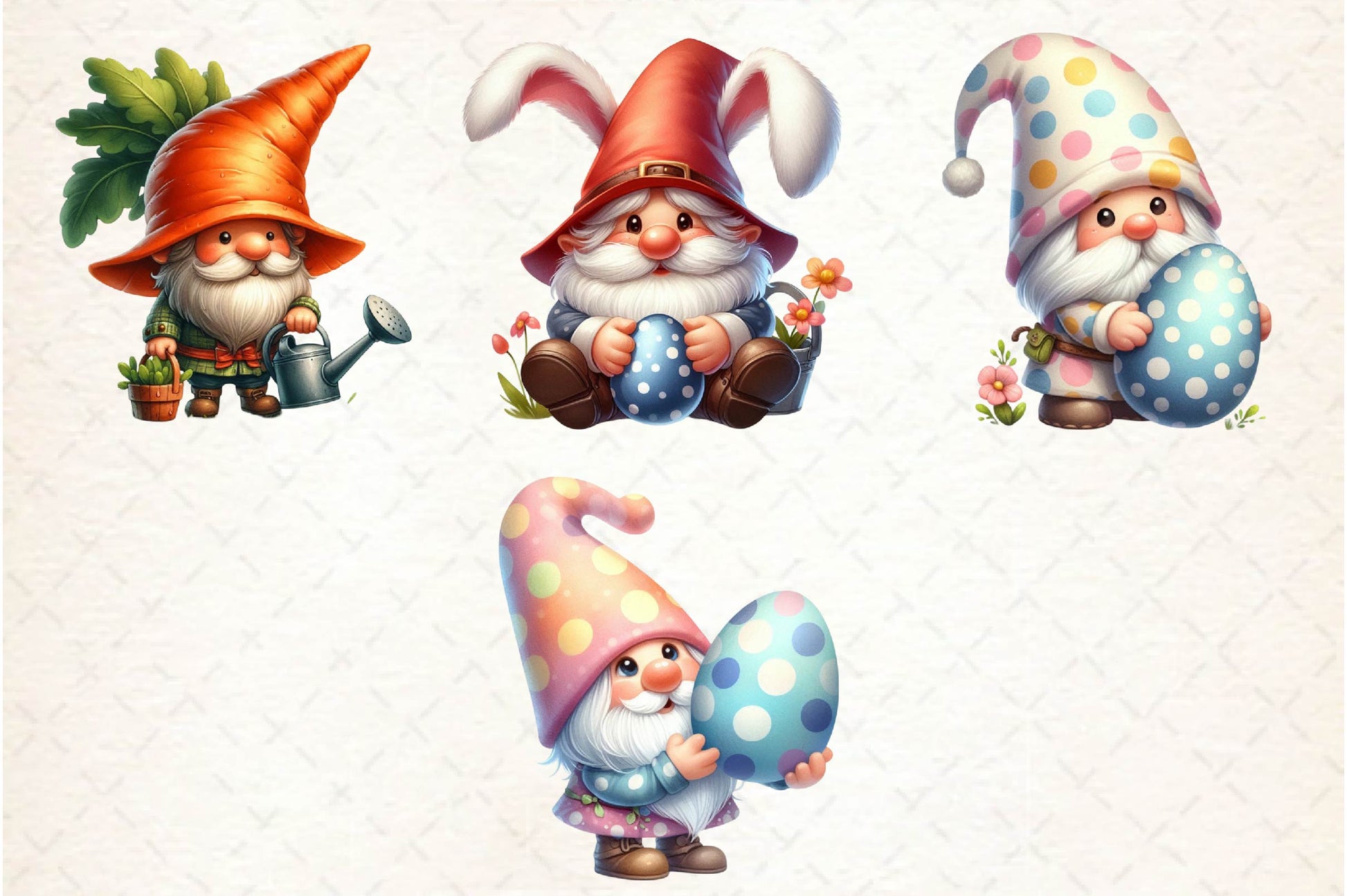 Easter Gnome Gnome Clipart Bundle - CraftNest - Digital Crafting and Art
