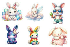 Cute Plush Toy Baby Bunny Clipart Bundle - CraftNest - Digital Crafting and Art