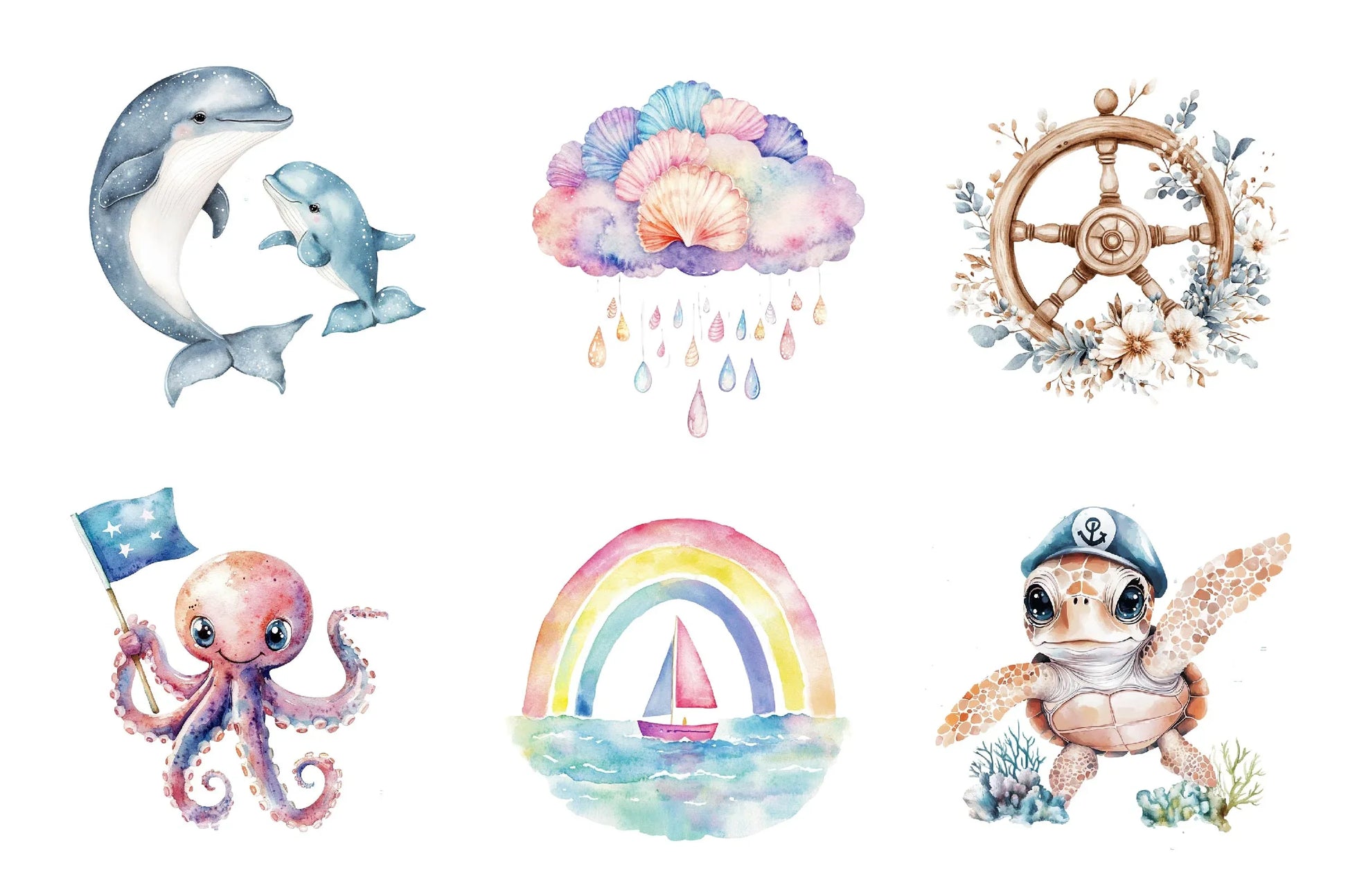 Adventure At Sea Nursery Clipart Bundle - CraftNest - Digital Crafting and Art