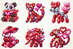 Balloon Animals Clipart Bundle - CraftNest - Digital Crafting and Art