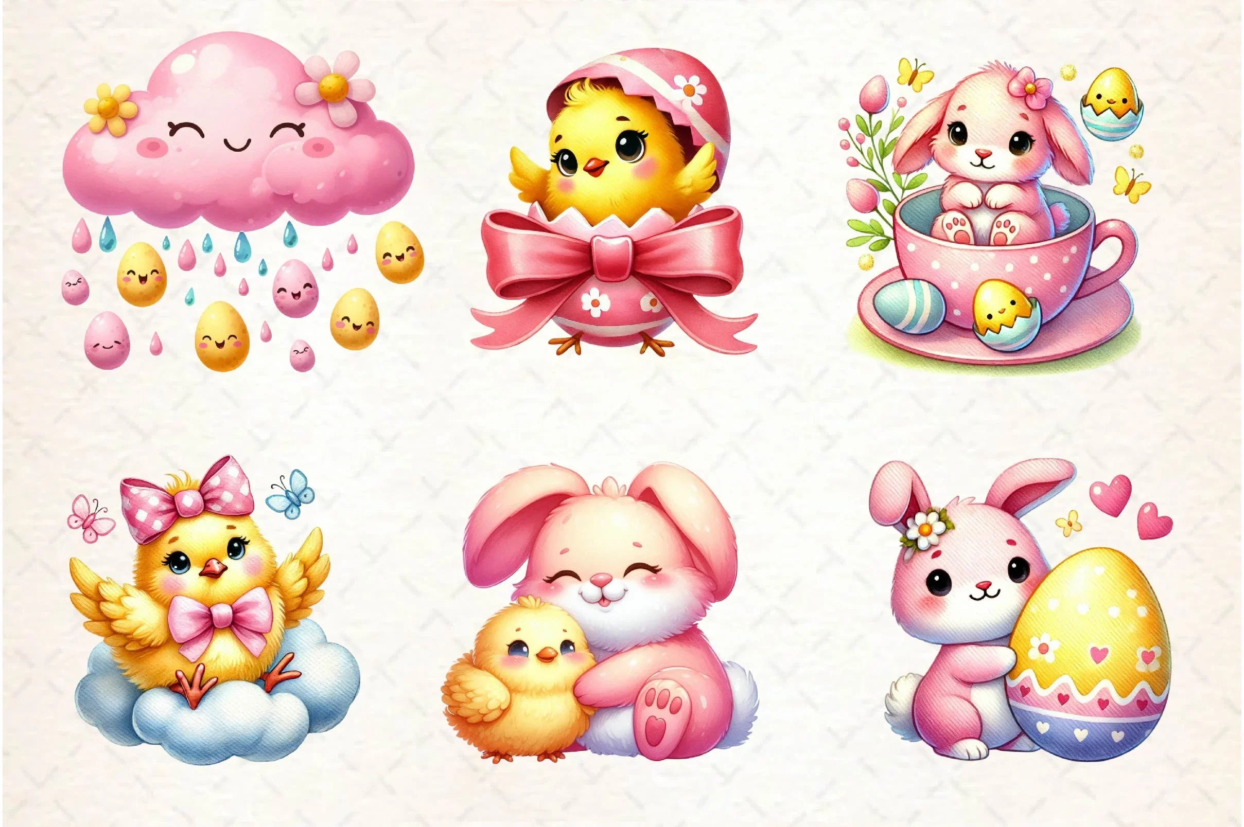 Kawaii Easter Day Clipart Bundle - CraftNest - Digital Crafting and Art