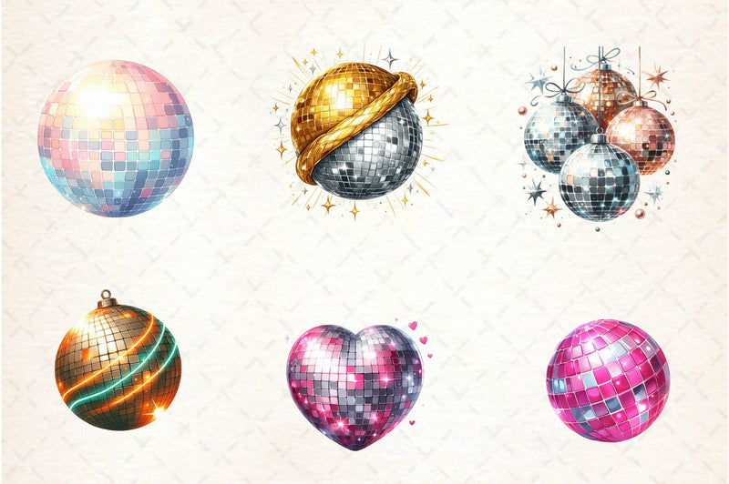 Disco Balls Clipart Bundle - CraftNest - Digital Crafting and Art