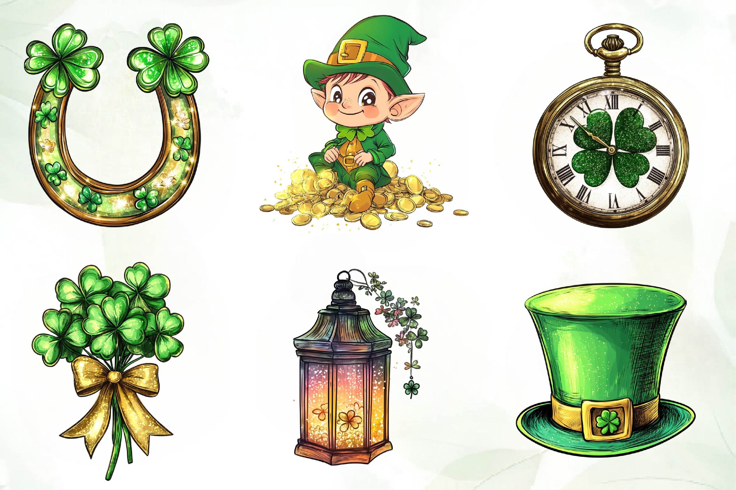 St Patricks Day Clipart Bundle 3 - CraftNest - Digital Crafting and Art